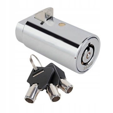 Chrome vending machine lock and key