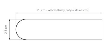 ZAKOŃCZENIE DO PARAPETÓW Z POSTFORMINGU ZŁOTY DĄB