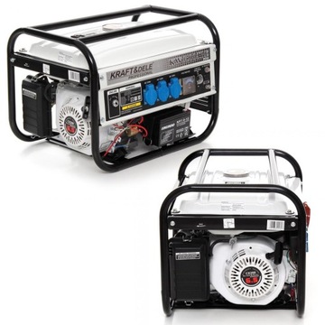 AGREGAT PRĄDOTWÓRCZY JEDNOFAZOWY PRZENOŚNY 2500W 4-SUWOWY GENERATOR PRĄDU