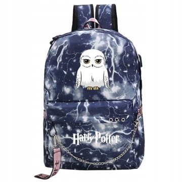PLECAK USB HEDWIGA HARRY POTTER DUŻY A4 WZORY