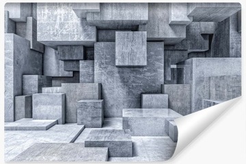 Fototapeta Ozdobna KLOCKI Efekt Betonu 3D 450x300