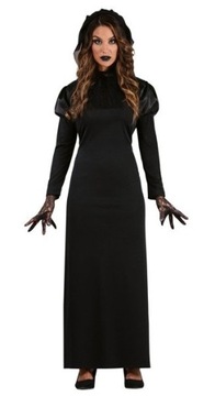 STRÓJ GOTYCKA DAMA DAMY WAMPIRZYCA HALLOWEEN PRZEBRANIE KARNAWAŁ ROZ. S/M