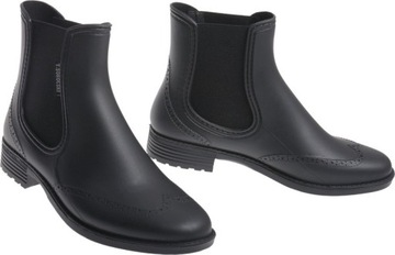 КОРОТКИЕ РЕЗИНОВЫЕ БОТИНКИ ЖЕНСКИЕ, РЕЗИНОВЫЕ БОТИНКИ, черный40