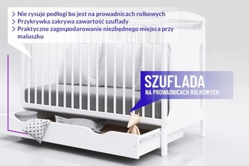 Детская кроватка DOMINIK 120x60 с ящиком