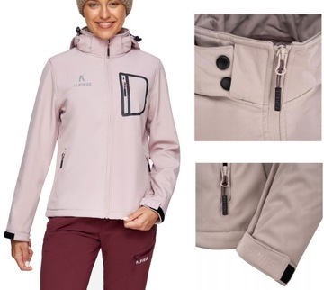 KURTKA DAMSKA ALPINUS SOFTSHELL PRZECIWDESZCZOWA R. XL