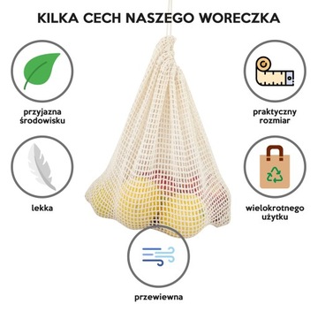 Хлопковая сумка-шоппер из сетки THICK ECO.