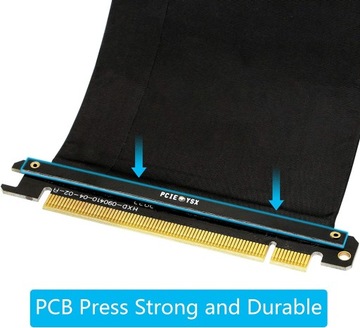 Кабель RISER PCI-E 3.0 от 16x до 16x RTX 3060 — 24 см