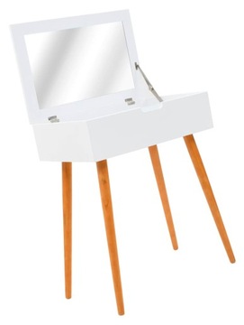 TOALETKA DO MAKIJAŻU Z LUSTREM SCHOWKIEM == STOLIK