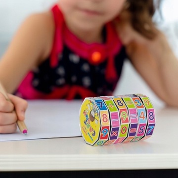 МАТЕМАТИЧЕСКИЙ ЦИЛИНДР СКЛАДНОЙ ВАЛИК ДЛЯ ОБУЧЕНИЯ СЧЕТУ ИГРУШКА ДЛЯ ДЕТЕЙ