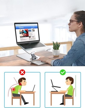 СКЛАДНАЯ ПОДСТАВКА ДЛЯ НОУТБУКА С РЕГУЛИРОВКОЙ ВЫСОТЫ