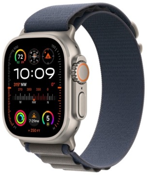 APPLE Watch Ultra 2 GPS Cellular 49mm Titanium Case with Blue Alpine Loop M