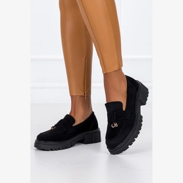 Moccasins Женская обувь вставлена ​​модная стабильная платформа украшения R 40