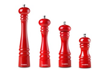 MŁYNEK RĘCZNY do pieprzu i soli DREWNIANY KONSIMO