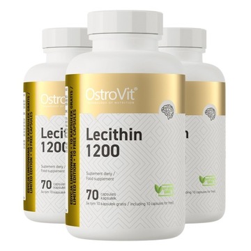 OstroVit Lecithin 1200 3 x 70 caps LECYTYNA PAMIĘĆ