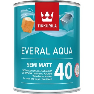 Emalia do Drewna i Metalu półmat Grey Ciemne 0,9L