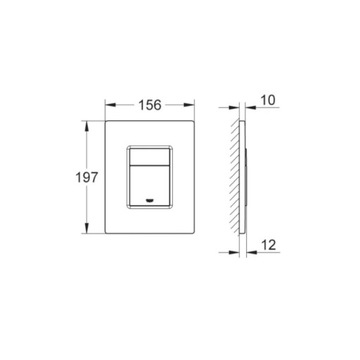 Кнопка смыва Grohe Skate Cosmopolitan черный 38732KF0