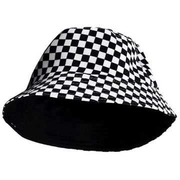 BUCKET HAT двусторонняя шляпа, клетчатая шляпа