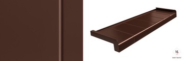 PARAPET Alum. Imitacja Płytki BRĄZ 17,5cm