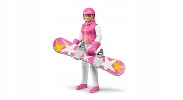 Bruder 60420 Figurka kobiety na snowboardzie