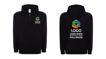 Bluza robocza rozpinana z własnym nadrukiem logo