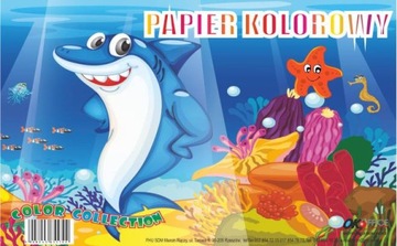 Papier kolorowy A5 8 kolorów 2 sztuki