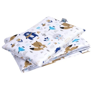 Komplet pościeli do wózka poduszka 25x35 kołderka 55x75 bawełna 100%