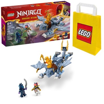 KLOCKI LEGO NINJAGO 71810 MAŁY SMOK SMOCZĄTKO RIYU NA DZIEN DZIECKA + TORBA