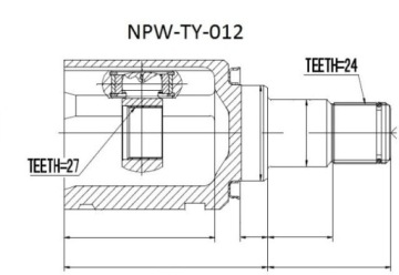 ВНУТРЕННЕЕ СОЕДИНЕНИЕ NPW-TY-012 NTY