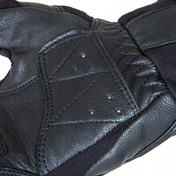 ЛЕГКИЕ ПРОЧНЫЕ МОТОЦИКЛЕРНЫЕ ПЕРЧАТКИ WOLF ИЗ КОЖИ И ТЕКСТАЛЯ PRO-X BLK XL