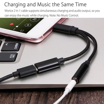 Адаптер для аудио и зарядки 2 в 1 / USB C и 3.5
