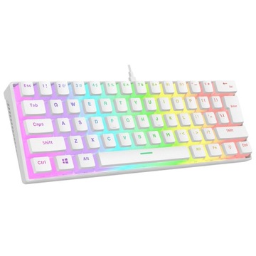 Klawiatura Rampage RADIANT K11 Pudding White Red Switch