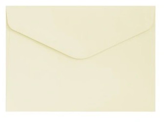 Koperty ozdobne C6 GALERIA PAPIERU Gładkie kremowe jasne 10 szt