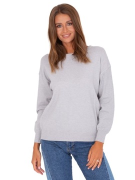 SWETER DAMSKI KLASYCZNY MODNY STYLOWY GŁADKI