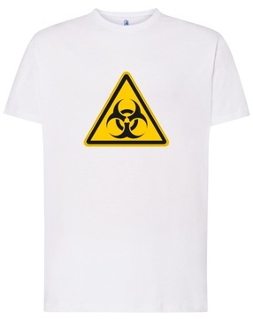 męska KOSZULKA T-shirt BIOHAZARD na prezent XS