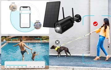 НАРУЖНАЯ WIFI СОЛНЕЧНАЯ КАМЕРА 3MP с датчиком