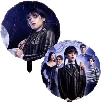 Balon foliowy dwustronny WEDNESDAY ADDAMS urodziny