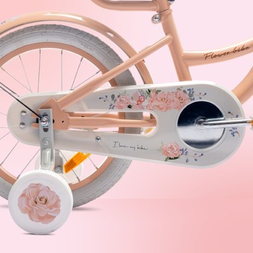 Велосипед для девочек 16 дюймов Flower Bike абрикос