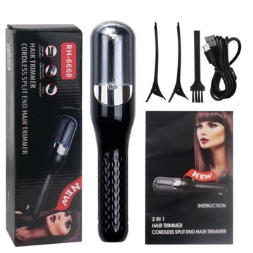 TRYMER SZCZOTKA DO WŁOSÓW ROZDWOJONYCH KOŃCÓWEK usb akumulator