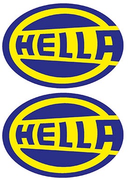 HELLA _ 2 naklejki _ DRUK KOLOR