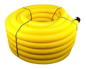 Водоотводная труба ПВХ диаметром 80 с отверстиями - бухта 50 м.