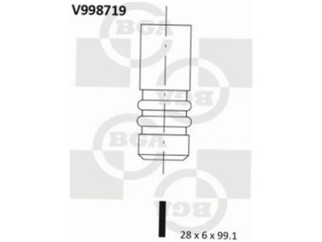 BGA V998719 VENTIL VÝFUKOVÝ