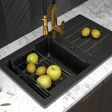 ТЕЛЕСКОПИЧЕСКИЙ СЛИВ, СТАЛЬНАЯ КОРЗИНА ДЛЯ МОЙКИ