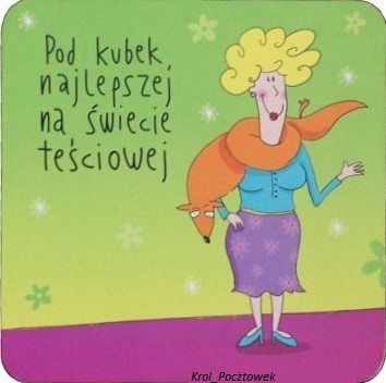 Podkładka pod kubek - NAJLEPSZEJ TEŚCIOWEJ