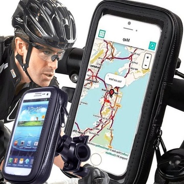 WODOODPORNY UCHWYT ROWEROWY NA TELEFON SAKWA POKROWIEC ETUI TORBA RAMĘ CASE