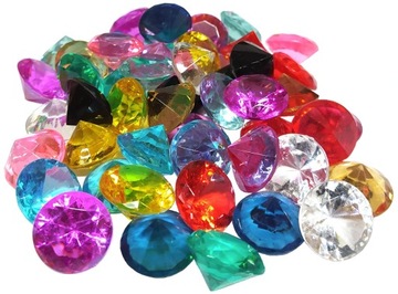 КРИСТАЛЛЫ БРИЛЛИАНТЫ свадебные 20мм 50 шт. цвета