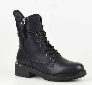 EVENTO Botki Trzewiki Workery Czarne 4226 r.38