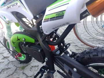 Детский мотоцикл Mini Cross 49cc, мотерек внутреннего сгорания зеленый, мототранспорт