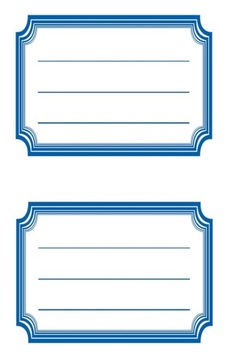 НАКЛЕЙКИ Z-ДИЗАЙН ДЛЯ ЗАМЕТОК/КНИГ – СИНЯЯ РАМКА