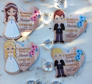 12 штук МАГНИТОВ в мешочке для гостей Первого Причастия