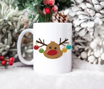 СУПЕР РОЖДЕСТВЕНСКИЙ ПОДАРОК ​​КРУЖКА 330мл ОЛЕНЬ